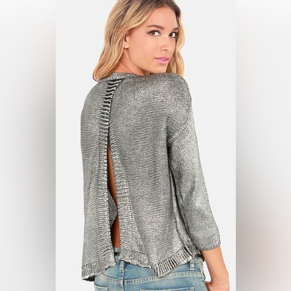 BB Dakota Gold Crew Neck Sweater - Picture 2 of 9